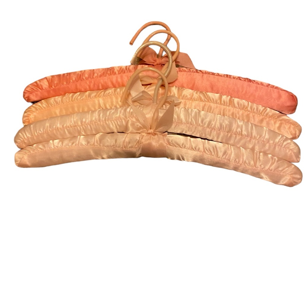 Sunset strip set of 4 vintage satin padded hangers
